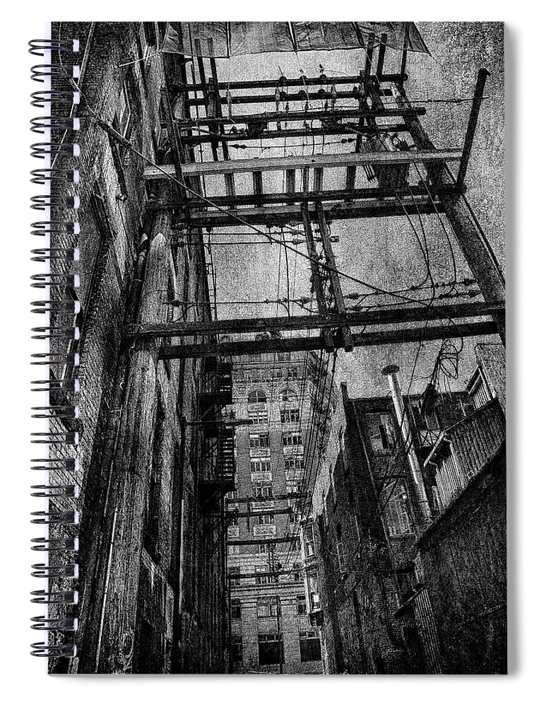 Theresa Tahara Spiral Notebook featuring the photograph There Once Was A City by Theresa Tahara
