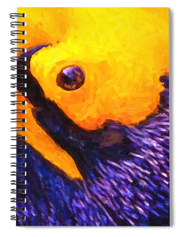 'beasts Creatures And Critters' Collection By Serge Averbukh Spiral Notebook featuring the digital art They Are Watching No. 6 by Serge Averbukh