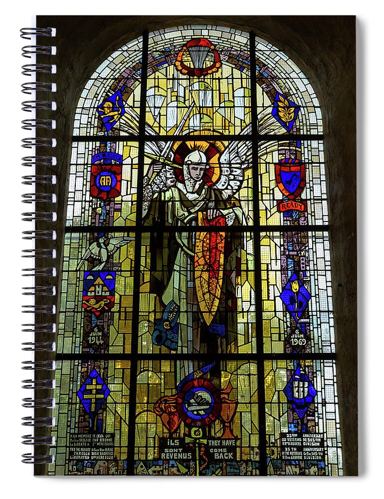 Stained Glass Spiral Notebook featuring the photograph They Have Come Back by John Daly