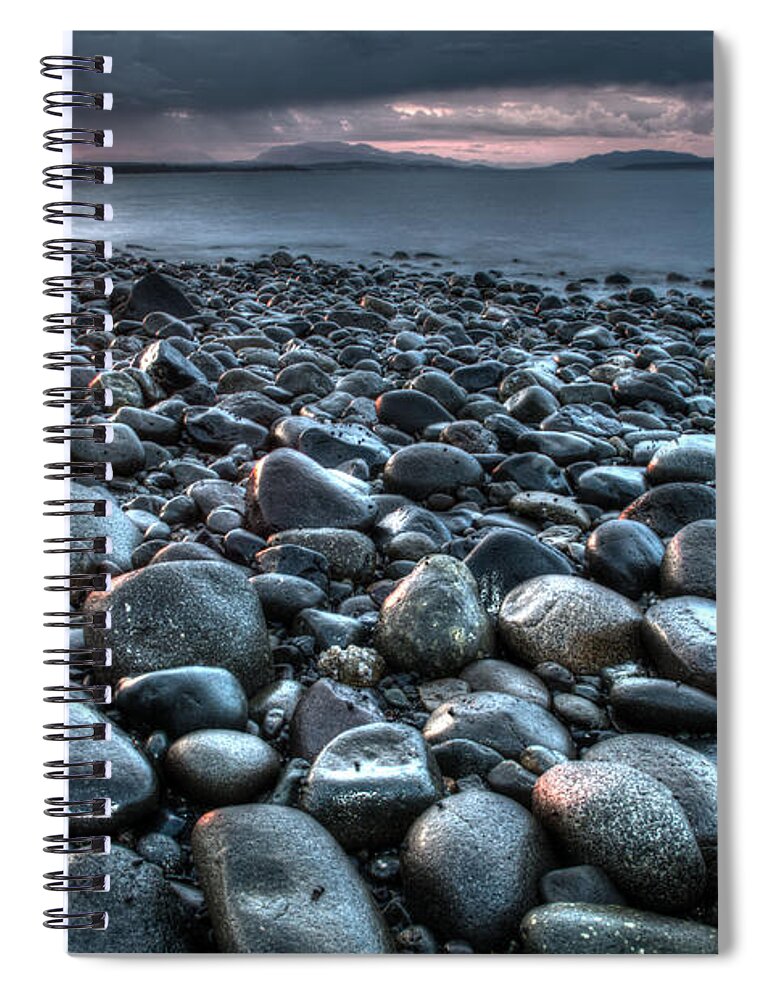 Sunset Spiral Notebook featuring the photograph This Sunset Rocks by Kathy Paynter