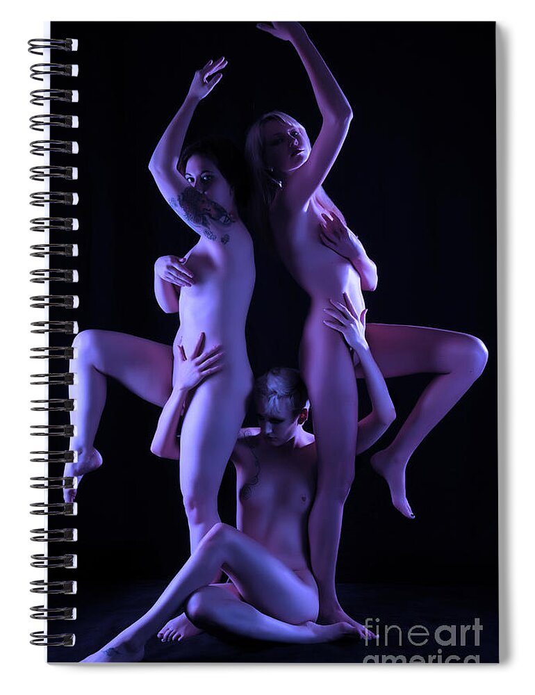 Artistic Photographs Spiral Notebook featuring the photograph Three Sisters by Robert WK Clark
