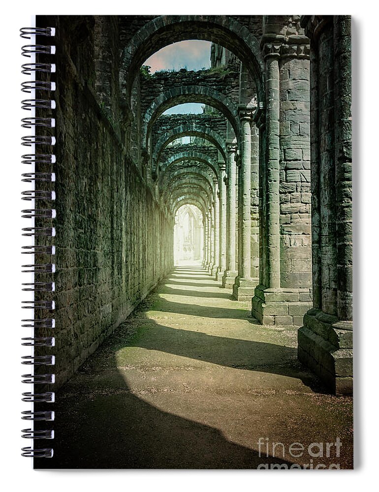 Kremsdorf Spiral Notebook featuring the photograph Through The Colonnade by Evelina Kremsdorf