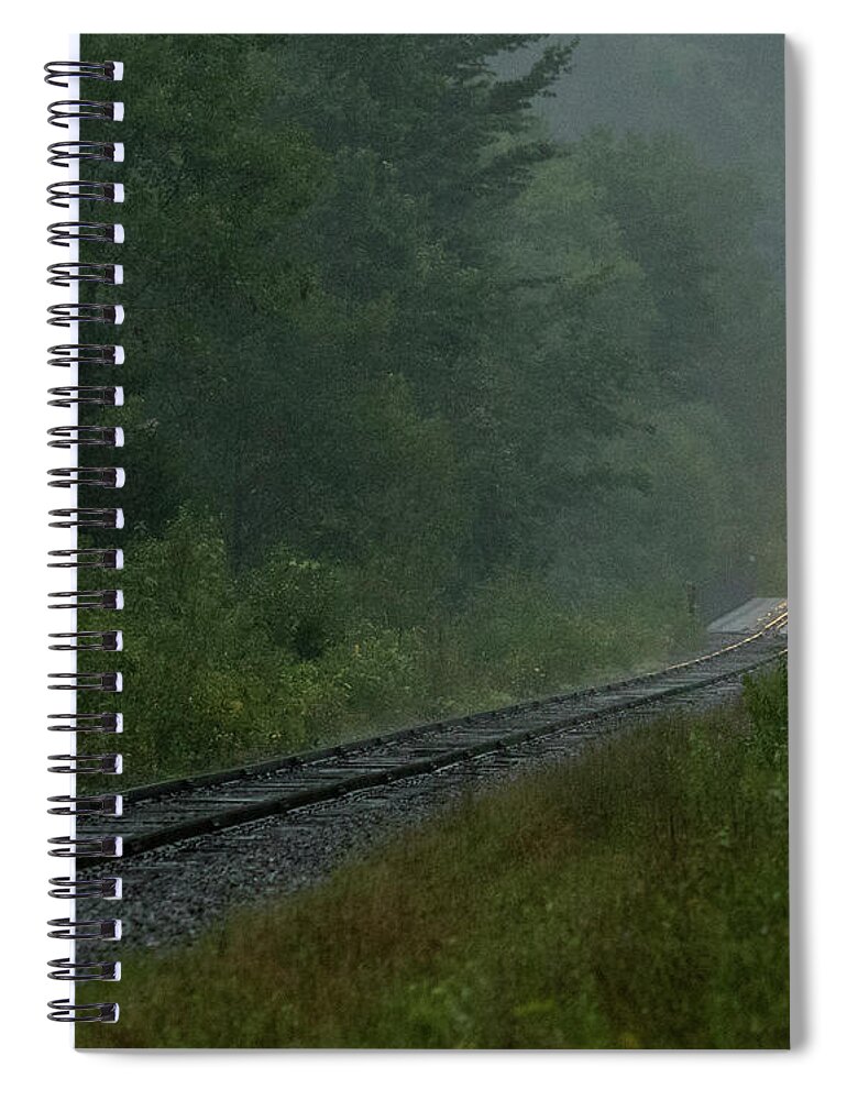 Adirondacks Spiral Notebook featuring the photograph Through the Fog by Phil Spitze