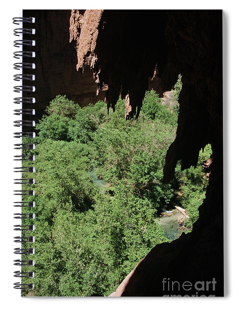 Havasupai Spiral Notebook featuring the photograph Through the Peephole by Kathy McClure