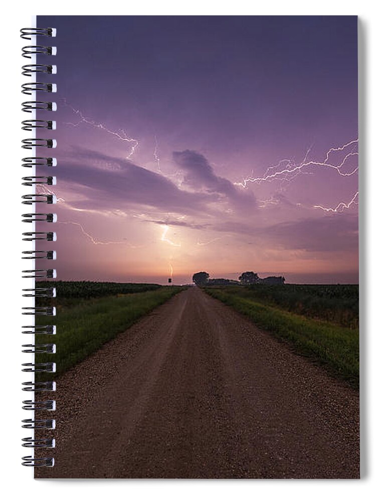 #davis #south Dakota Spiral Notebook featuring the photograph Thunderbird by Aaron J Groen