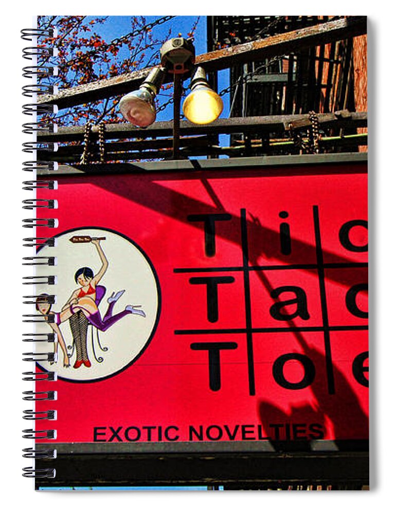 Erotic Spiral Notebook featuring the photograph Tic Tac Toe by Allen Beatty