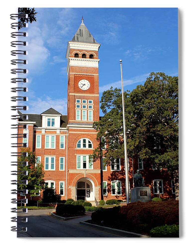 Rob Seel Spiral Notebook featuring the photograph Tillman Hall Clemson by Robert M Seel