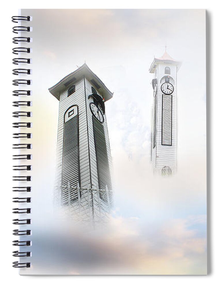 Time Spiral Notebook featuring the photograph Time Flies by Eena Bo