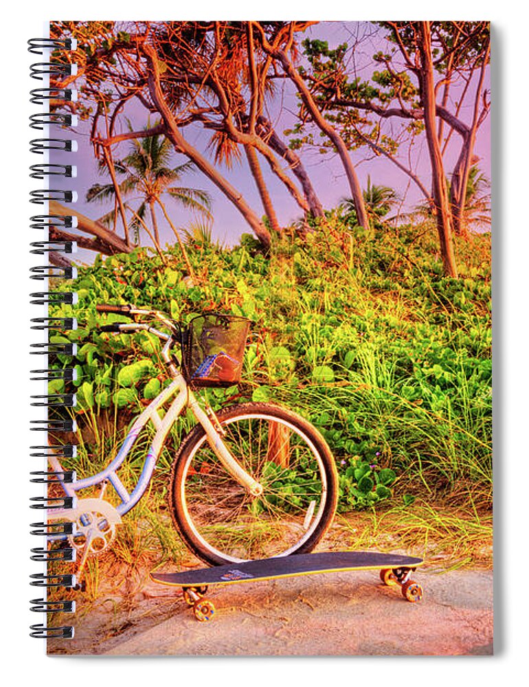 Atlantic Spiral Notebook featuring the photograph Time for Beach Fun by Debra and Dave Vanderlaan