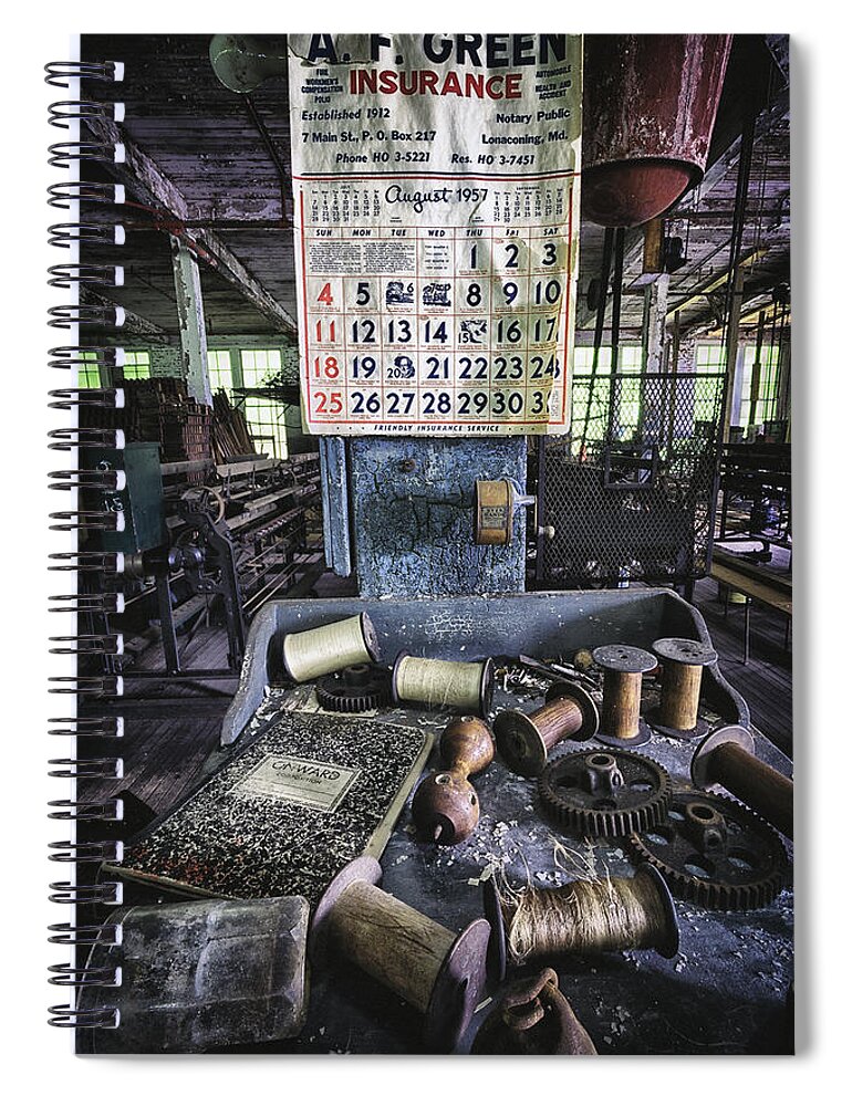 Lonaconing Spiral Notebook featuring the photograph Time Is Frozen by Robert Fawcett