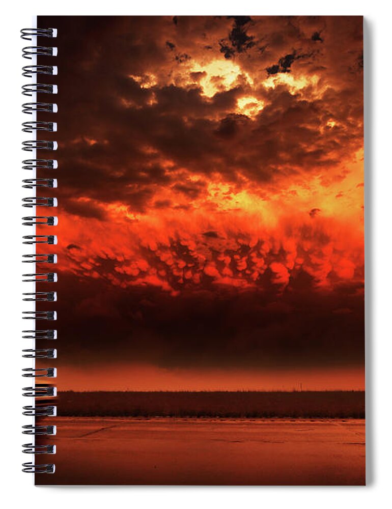 Riders Spiral Notebook featuring the photograph Riders On The Storm by Brian Gustafson