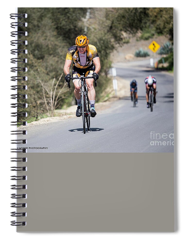 Tour Of Murrieta Spiral Notebook featuring the photograph Time Trial 2 by Dusty Wynne