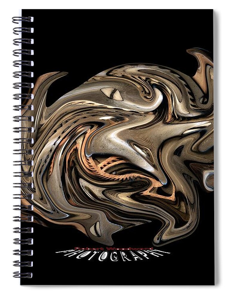 Distort Spiral Notebook featuring the photograph Time Warp Transparency by Robert Woodward