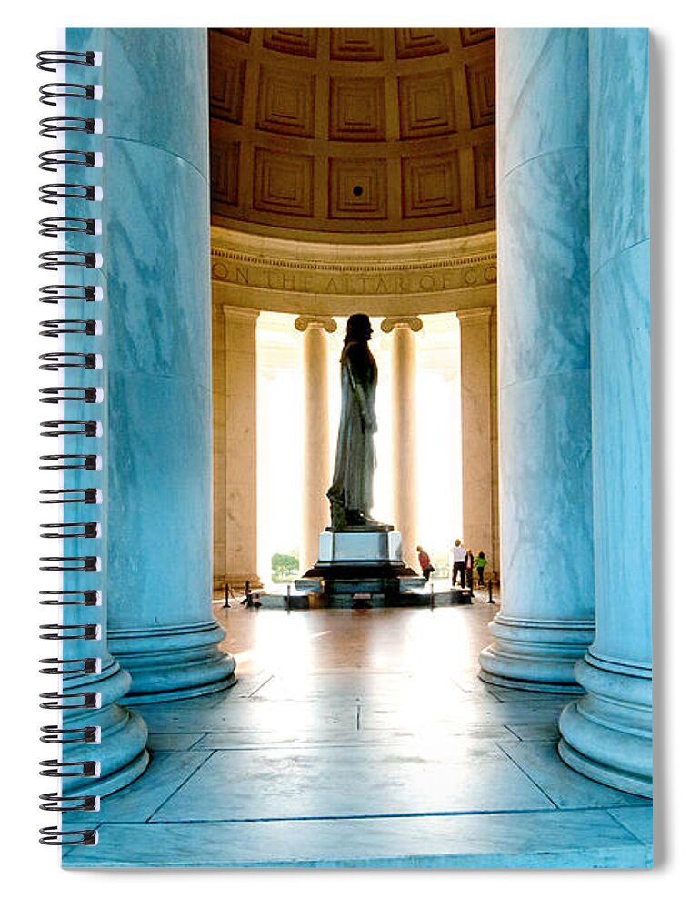 Art Spiral Notebook featuring the photograph T.J. in Profile by Greg Fortier
