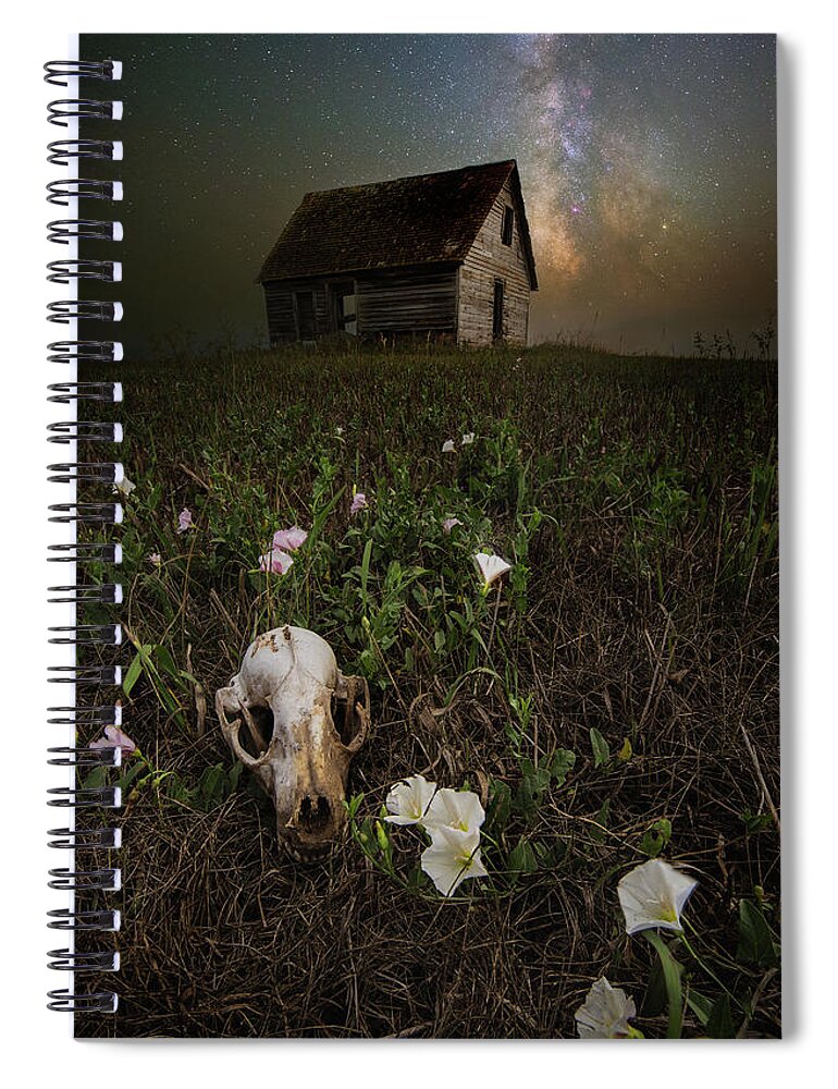 Milky Way Spiral Notebook featuring the photograph To live is to die by Aaron J Groen
