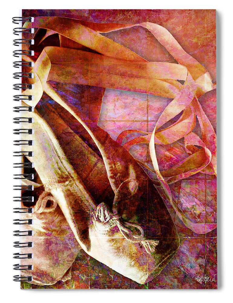Ballet Spiral Notebook featuring the digital art Toe Shoes by Barbara Berney