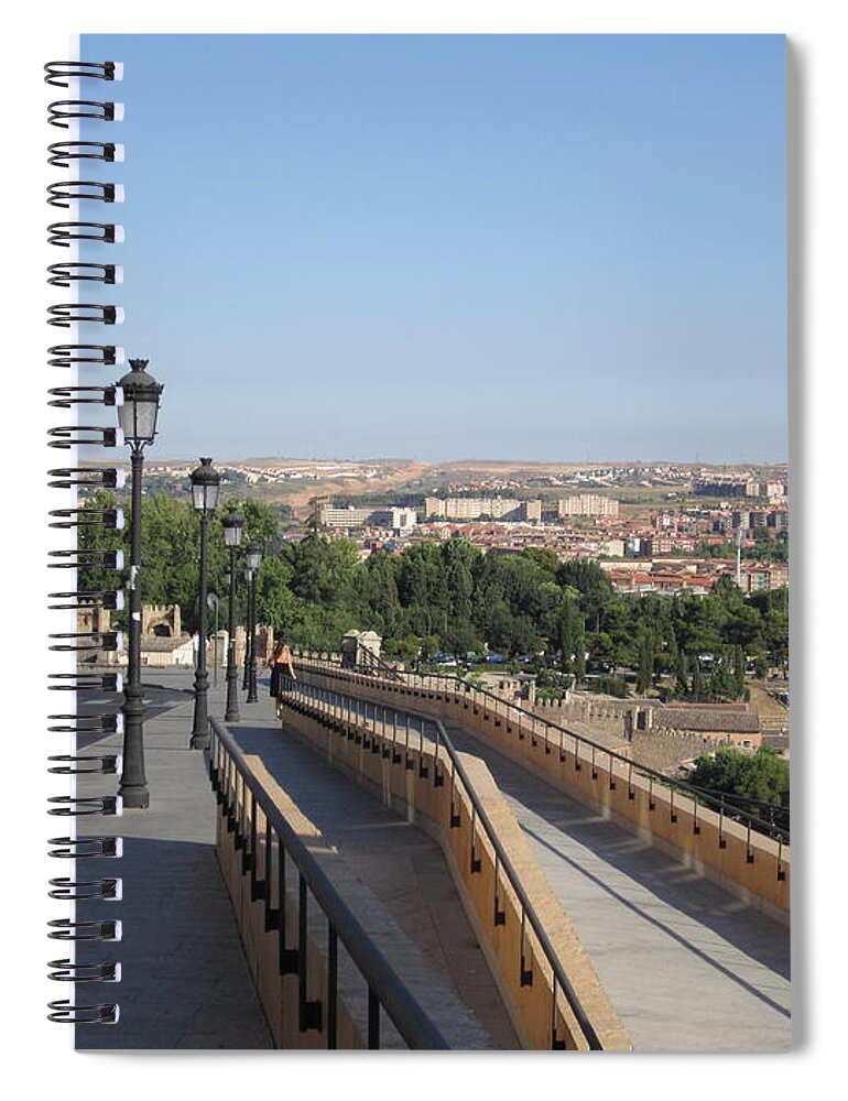 Toledo Spiral Notebook featuring the photograph Toledo Walkway II by John Shiron