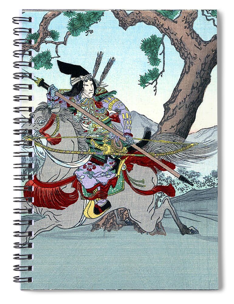 Military Spiral Notebook featuring the photograph Tomoe Gozen, Female Samurai Warrior by Science Source