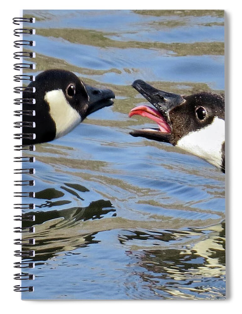 Tongue Spiral Notebook featuring the photograph Talking Tongue by Jennie Breeze