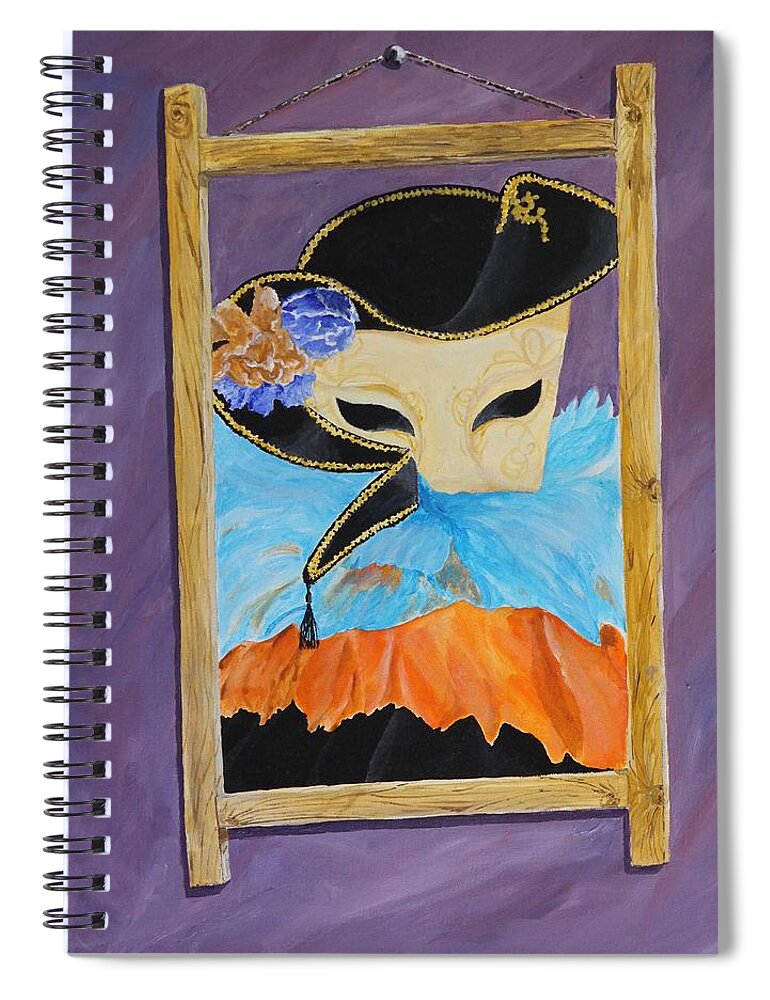 Tonight Spiral Notebook featuring the painting Tonight's the Night? by David Capon