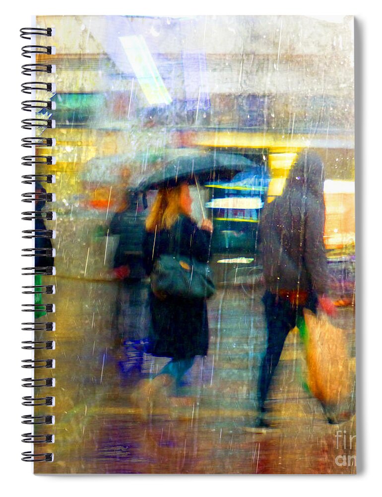 Wet Spiral Notebook featuring the photograph Too warm to snow by LemonArt Photography