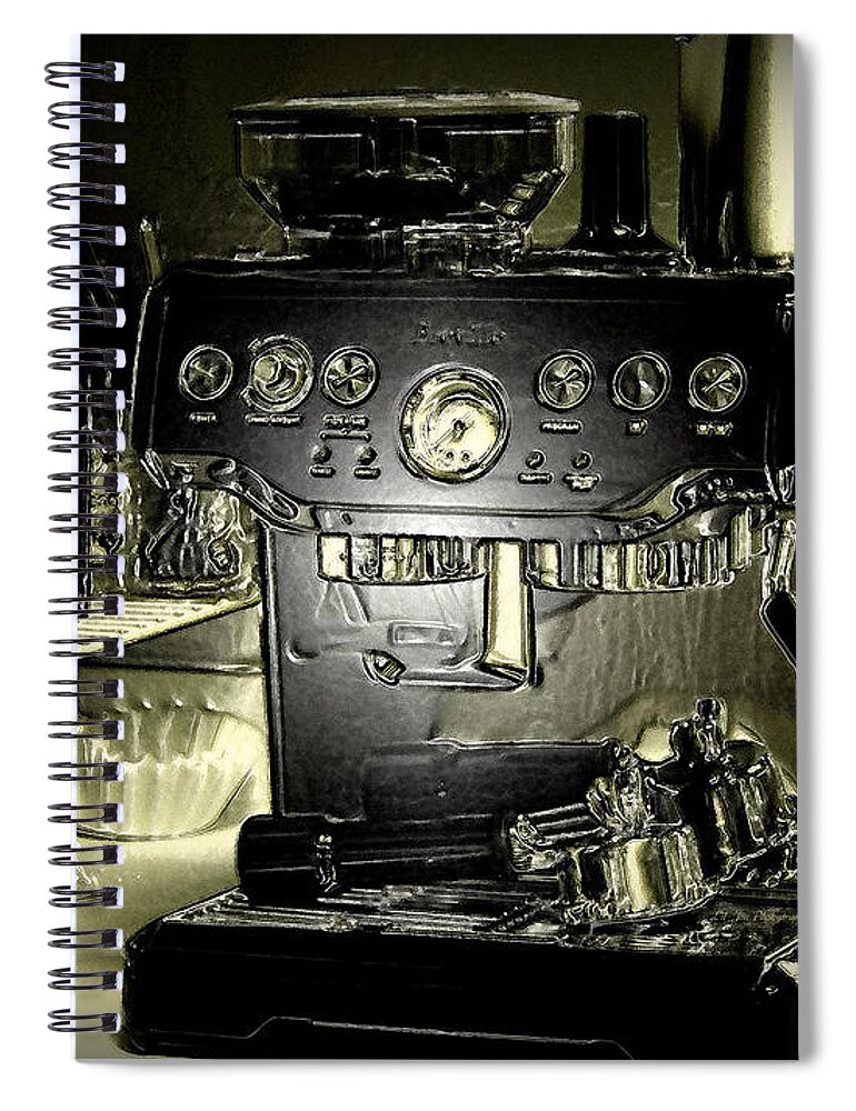 Espresso Spiral Notebook featuring the photograph Top O' The Morn' To Ya by Jeanette C Landstrom