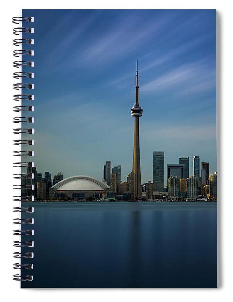 Toronto Cityscape Spiral Notebook featuring the photograph Toronto Cityscape by Ian Good