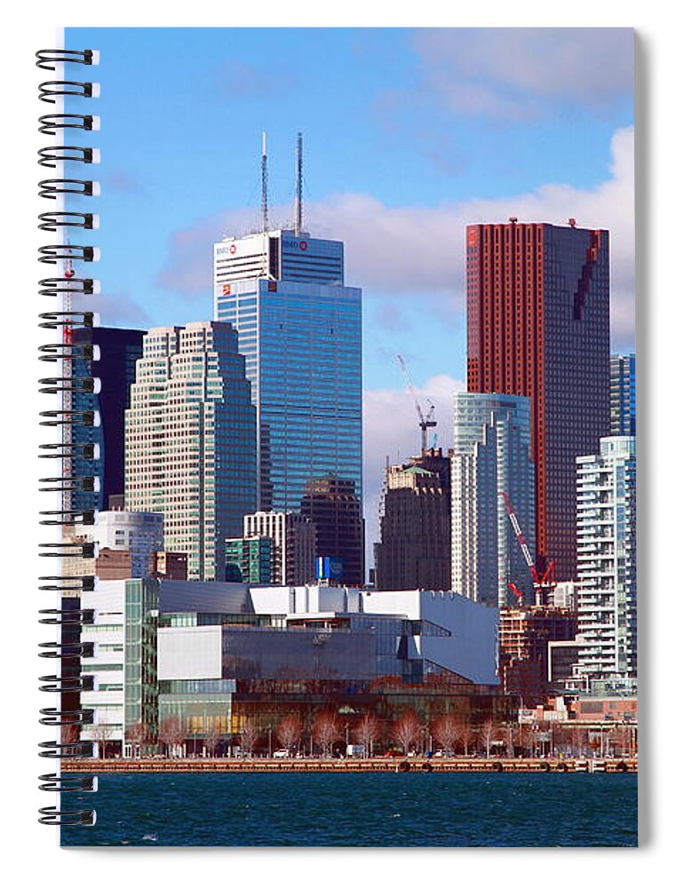 Canada Spiral Notebook featuring the photograph Toronto Core by Valentino Visentini