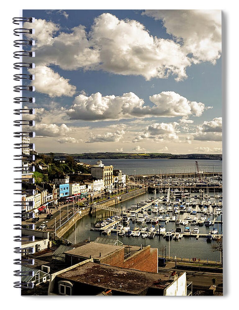 Nag004264 Spiral Notebook featuring the photograph Torquay by Edmund Nagele FRPS