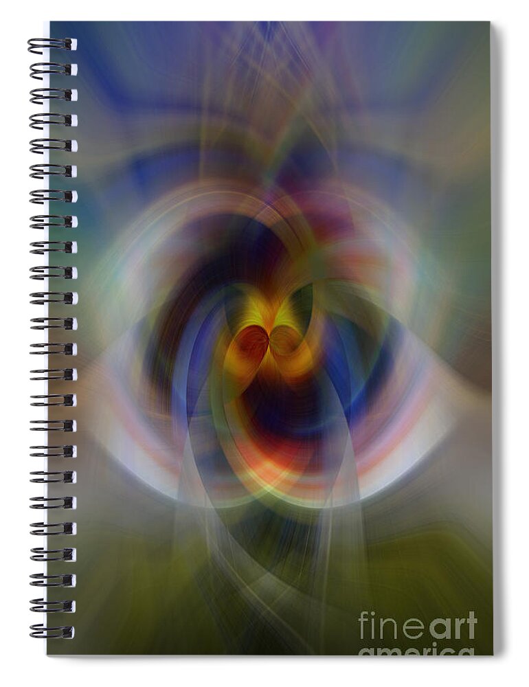 Abstract Spiral Notebook featuring the photograph Totally Tubular by Debra Fedchin