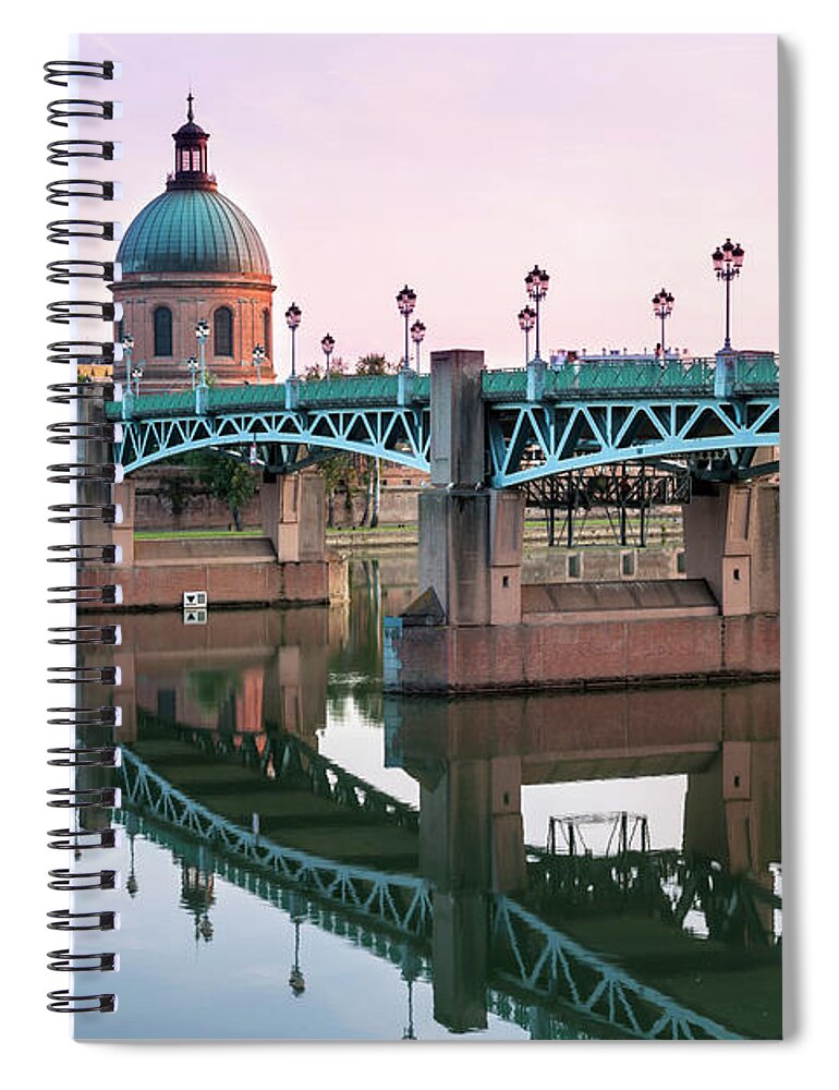 Toulouse Spiral Notebook featuring the photograph Toulouse at sunset by Elena Elisseeva