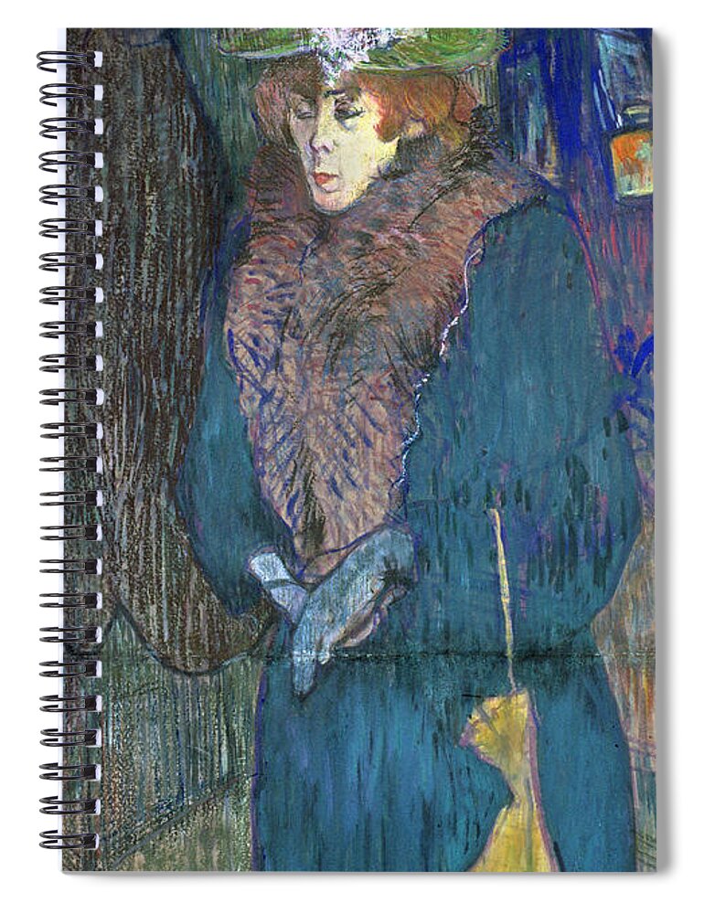 1892 Spiral Notebook featuring the photograph Toulouse-lautrec: J.avril by Granger