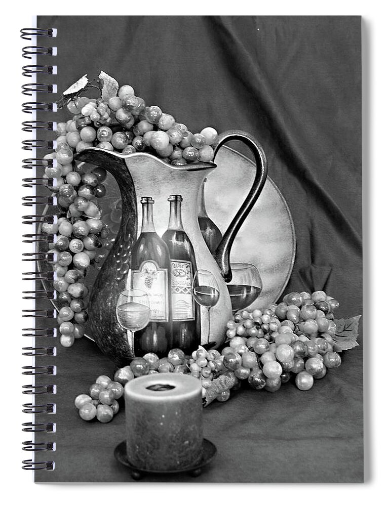 Art Spiral Notebook featuring the photograph Tour of Italy in Black and White by Sherry Hallemeier