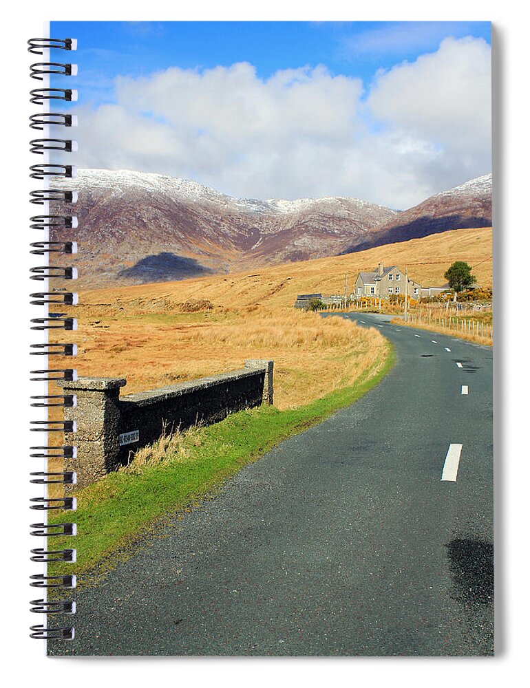 Mountain Spiral Notebook featuring the photograph Towards the Mountain by Jennifer Robin