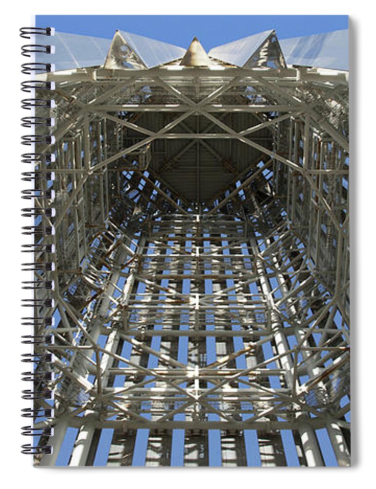 Tower Spiral Notebook featuring the photograph Tower Of Strength by Acropolis De Versailles