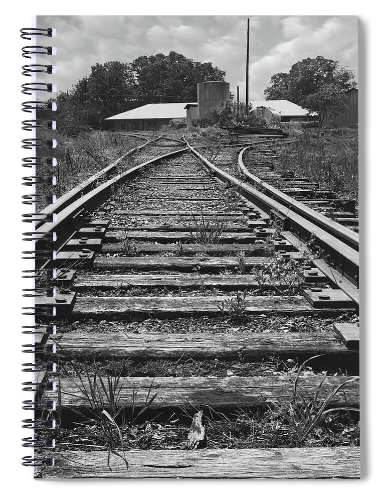 Railroad Tracks Spiral Notebook featuring the photograph Tracks by Mike McGlothlen