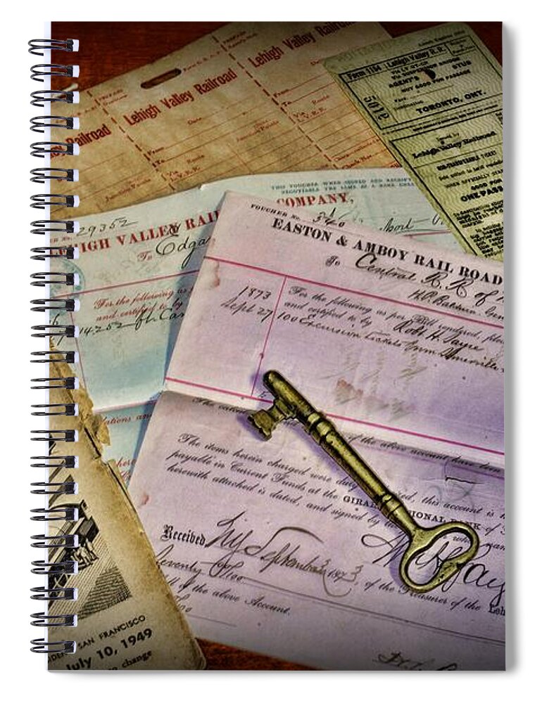 Paul Ward Spiral Notebook featuring the photograph Train - Ticket Please by Paul Ward
