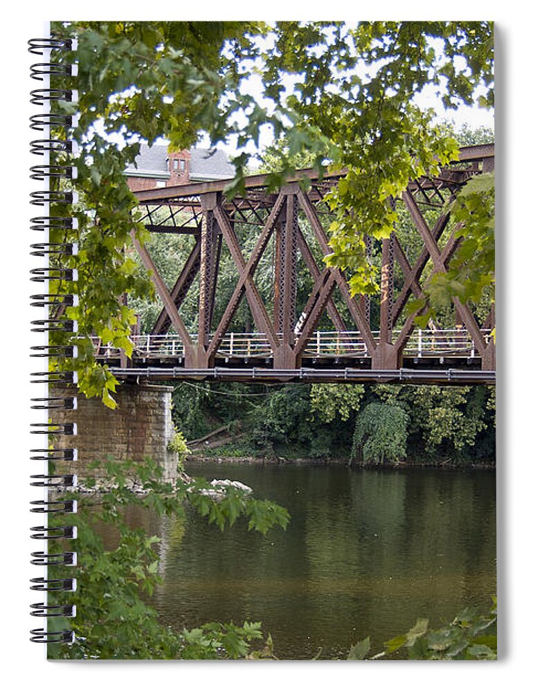 Train Trestle Spiral Notebook featuring the photograph Train Trestle by Michael Dorn