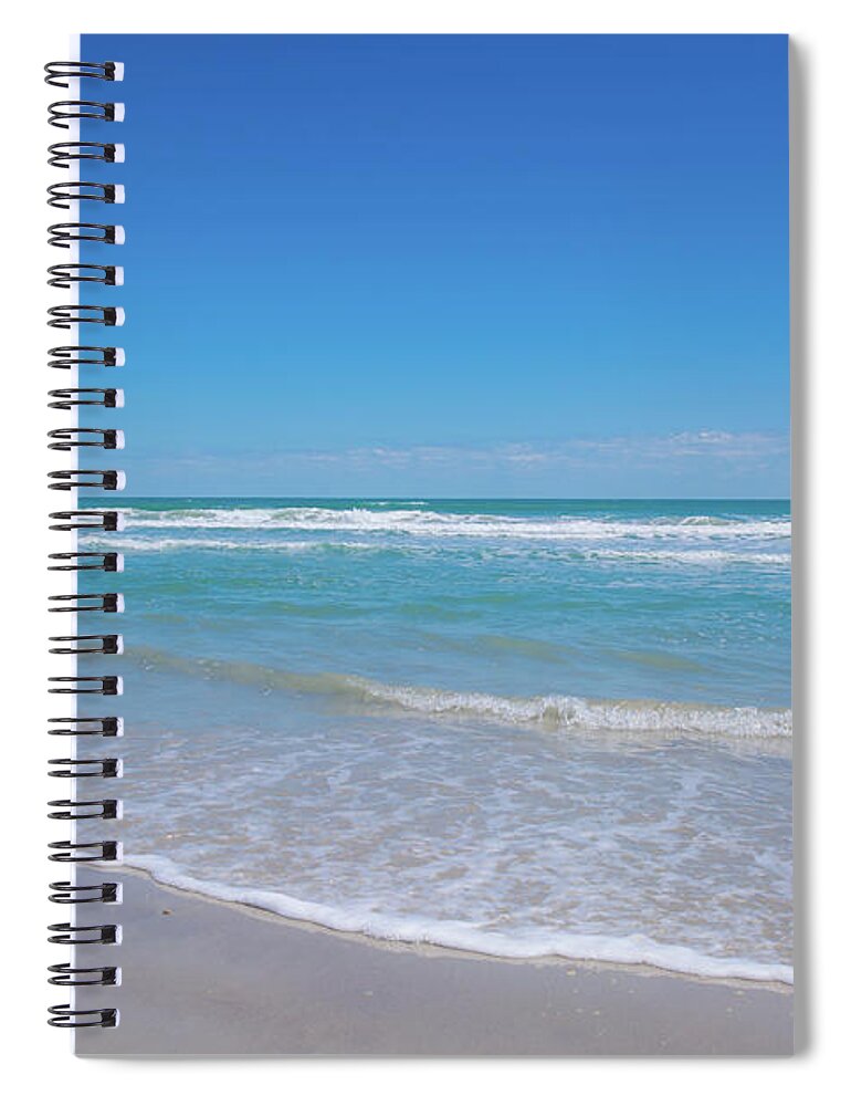 Ocean Spiral Notebook featuring the photograph Tranquil Beach by Pamela Williams