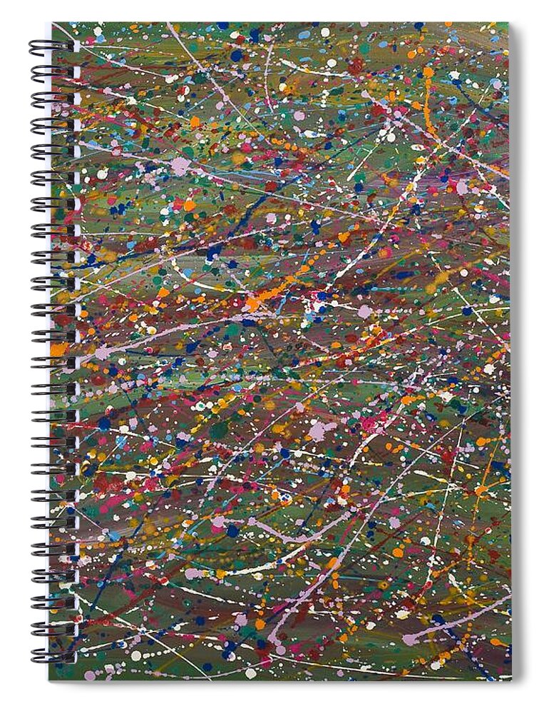 Oil Spiral Notebook featuring the painting Tranquility by Hagit Dayan
