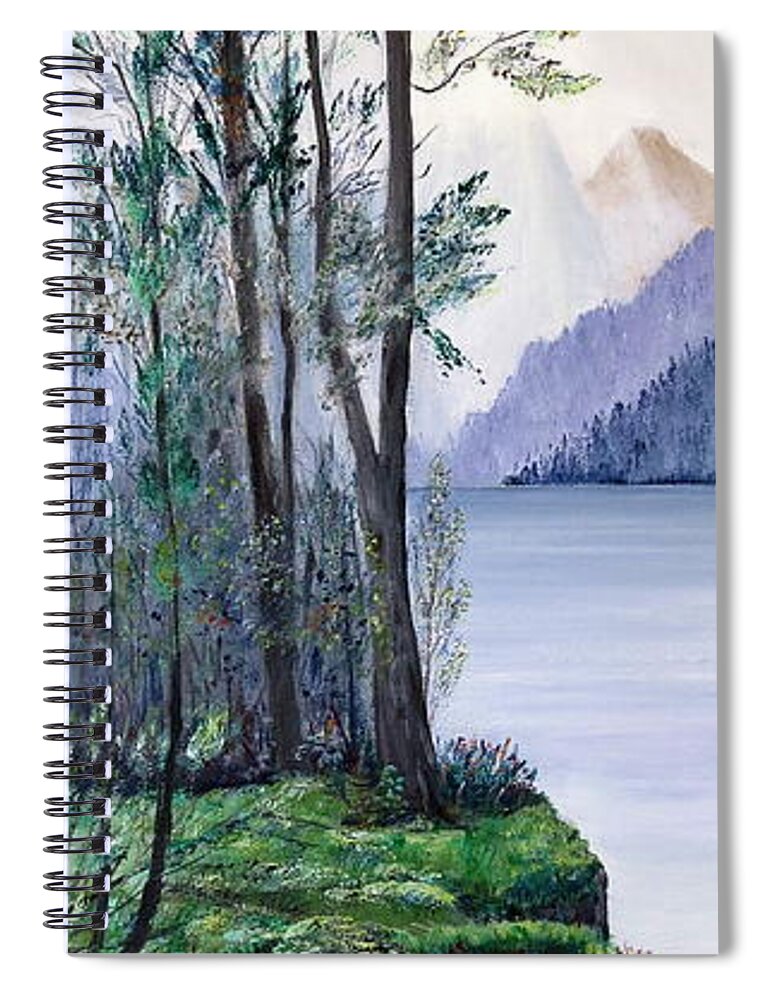 Peace Spiral Notebook featuring the painting Tranquility by Marilyn McNish