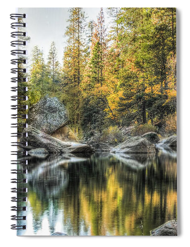 Susaneileenevans Spiral Notebook featuring the photograph Tranquility by Susan Eileen Evans