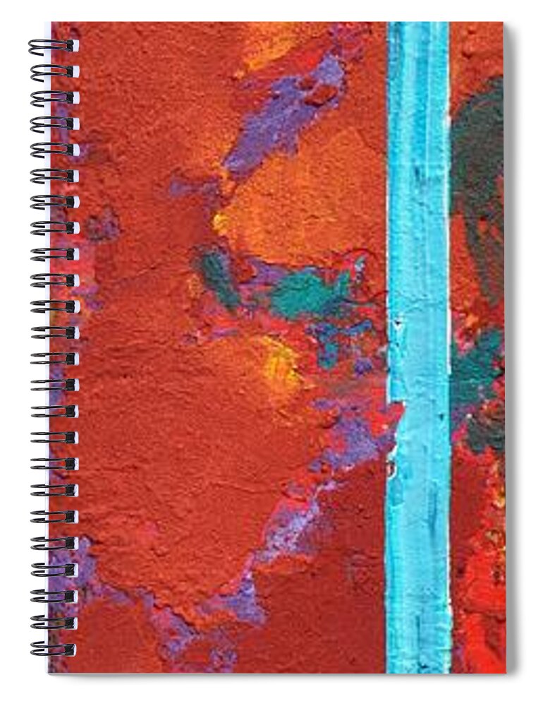 Sand-tile Spiral Notebook featuring the painting Tranquilizer by Eduard Meinema