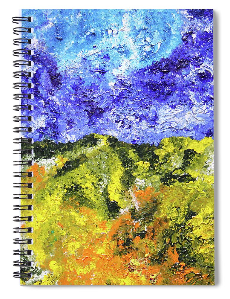 Fusionart Spiral Notebook featuring the painting Transition by Ralph White