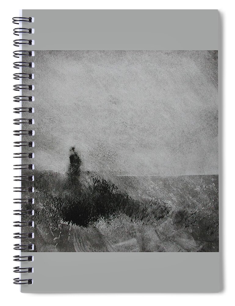 Traveler Spiral Notebook featuring the painting Traveller #1 by David Ladmore