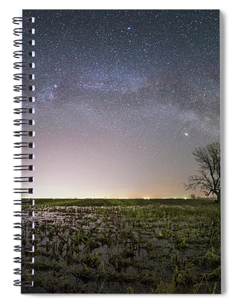 Huron Spiral Notebook featuring the photograph Tree of Huron by Aaron J Groen