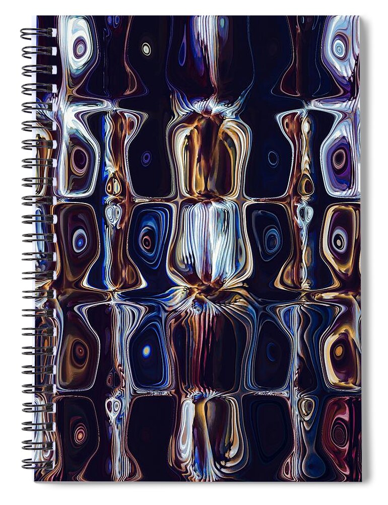 Digital Art Spiral Notebook featuring the digital art Trinity by Amanda Moore