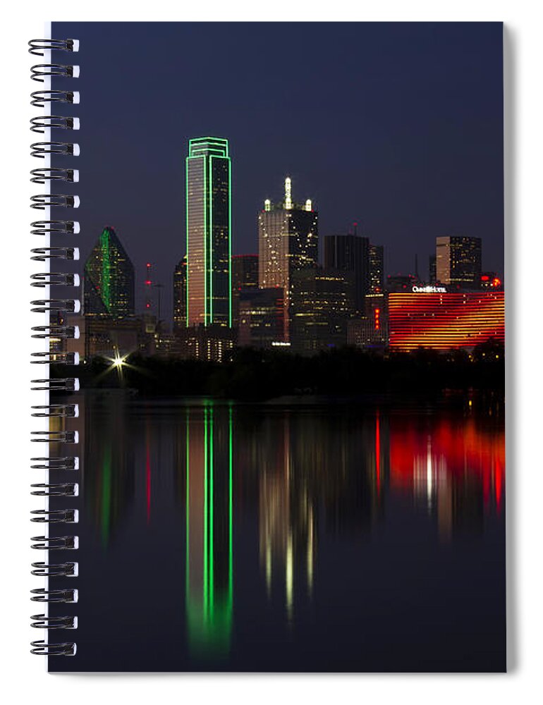 Dallas Spiral Notebook featuring the photograph Trinity River Dallas by Debby Richards