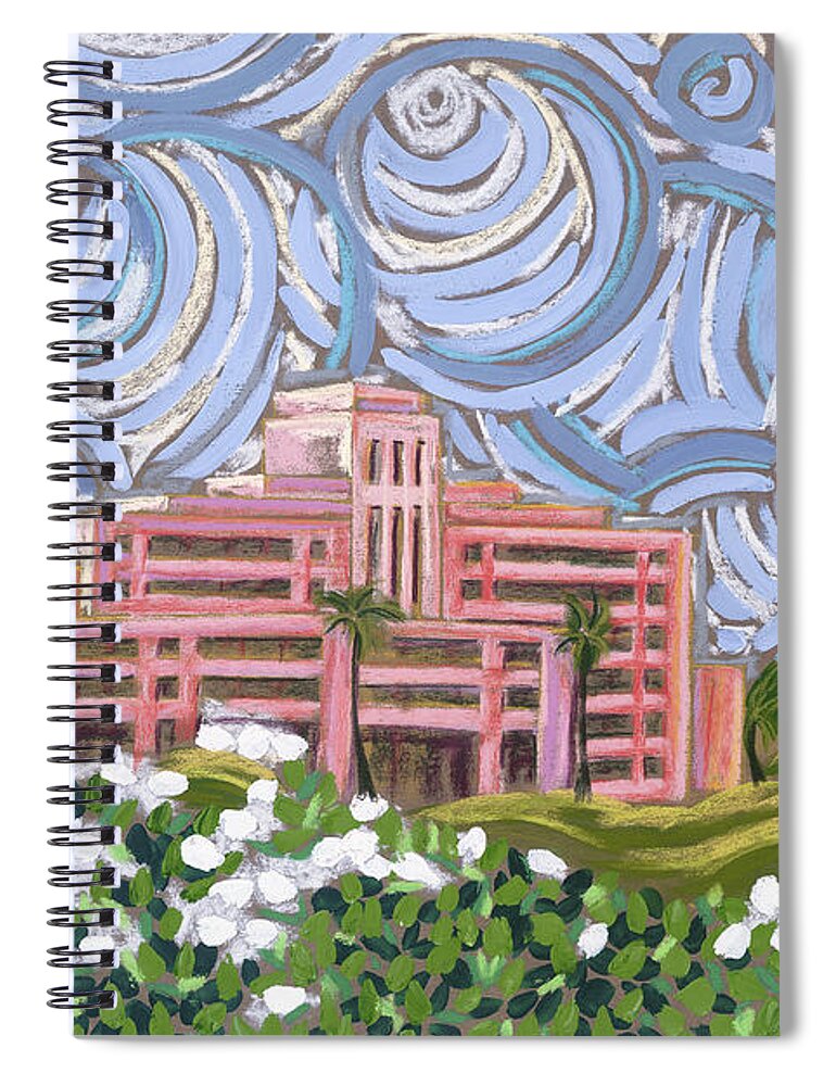 Acrylic Spiral Notebook featuring the painting Trippin At Trippler by Patti Bruce - Printscapes