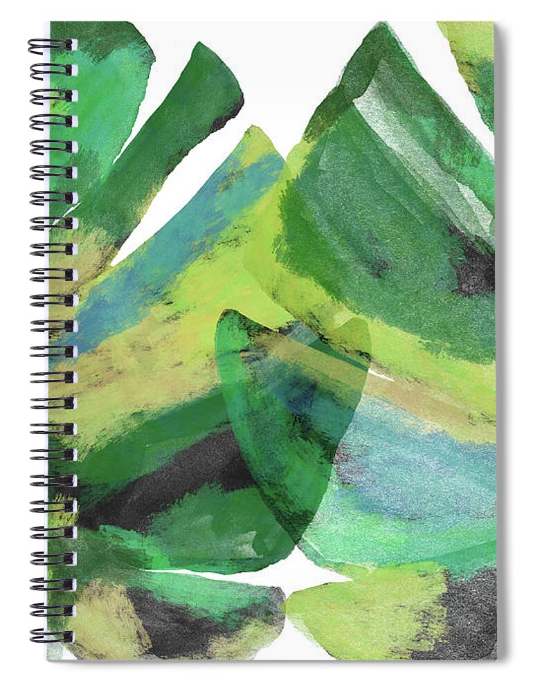 Tropical Spiral Notebook featuring the mixed media Tropical Dreams 1- Art by Linda Woods by Linda Woods